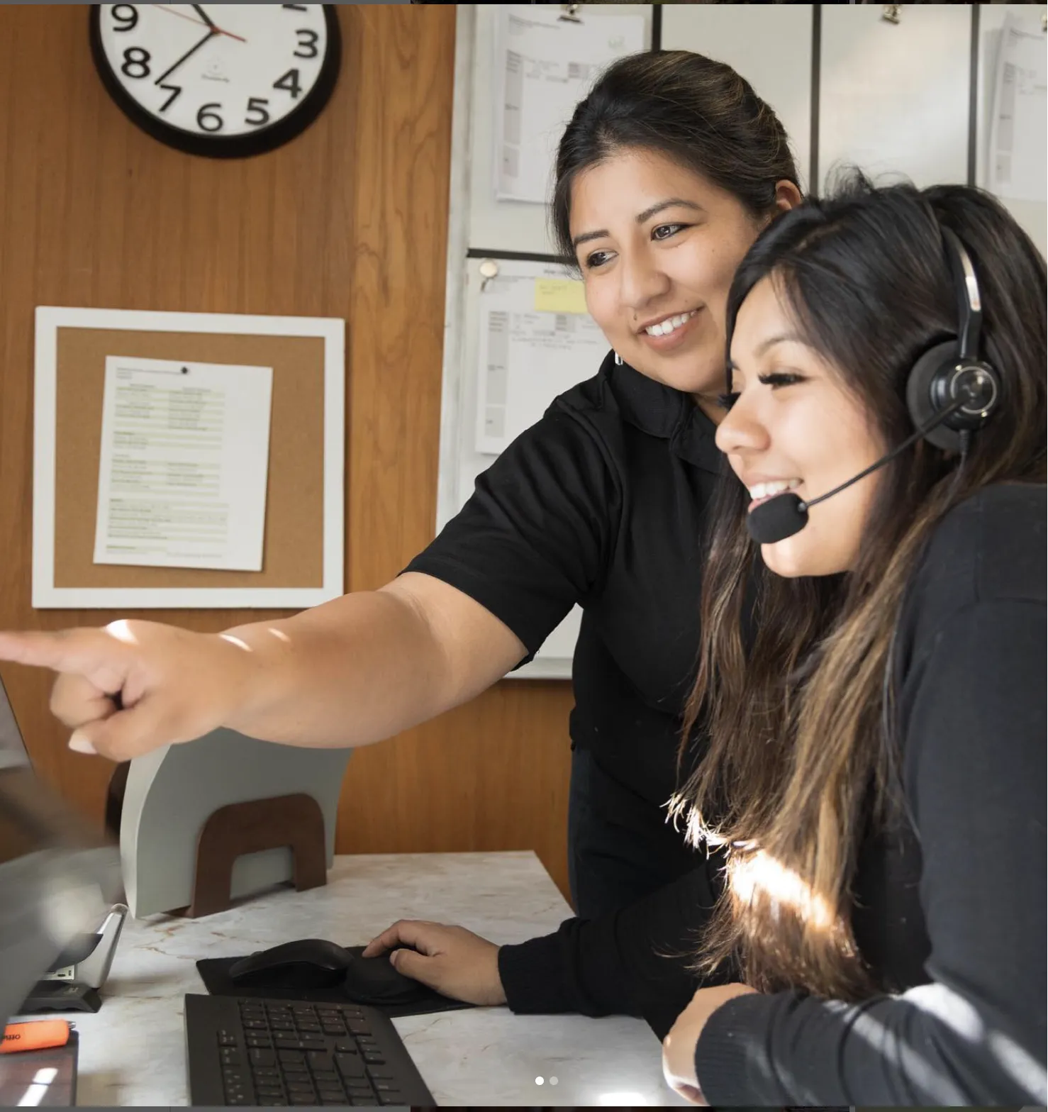 A member of the customer care team ready to help with a service request